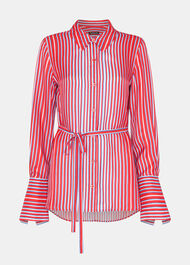 Tangle Stripe Silk Mix Shirt