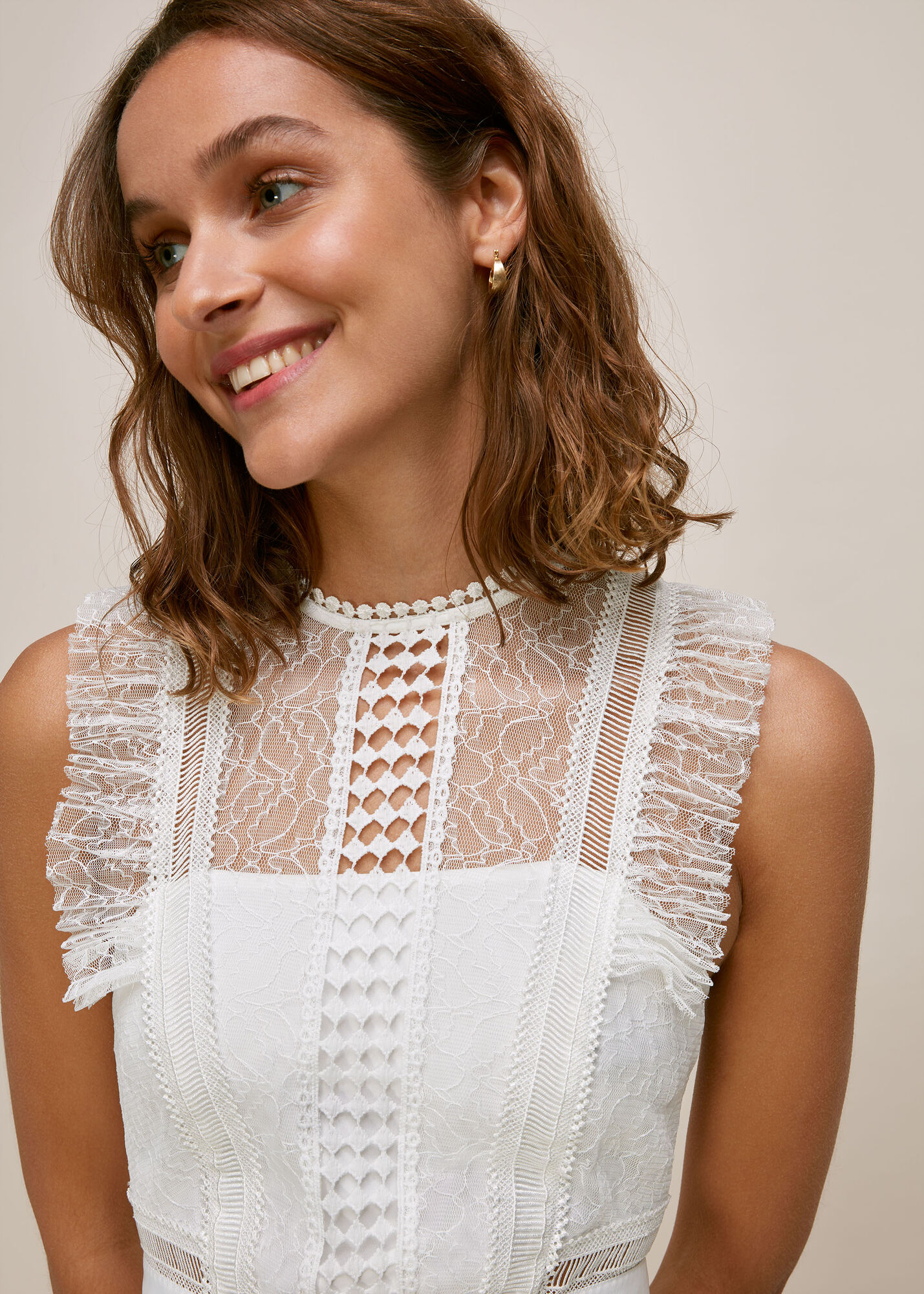 Theodora Wedding Dress, Ivory WHISTLES