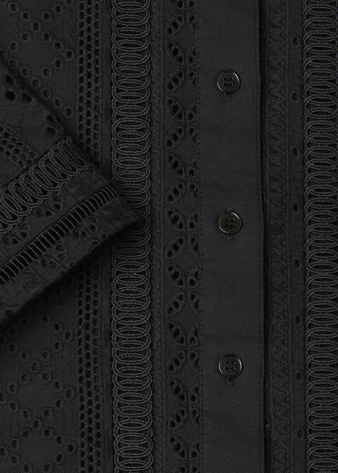 Broderie Cotton Shirt