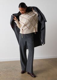 Petite High Rise Straight Trouser