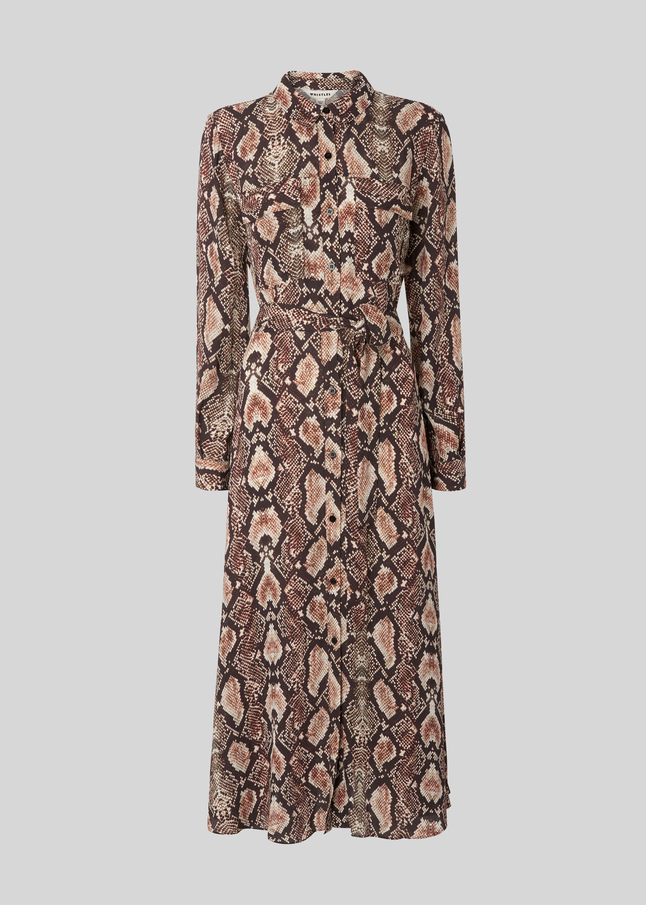 Elfrida Snake Print Dress Snake Print