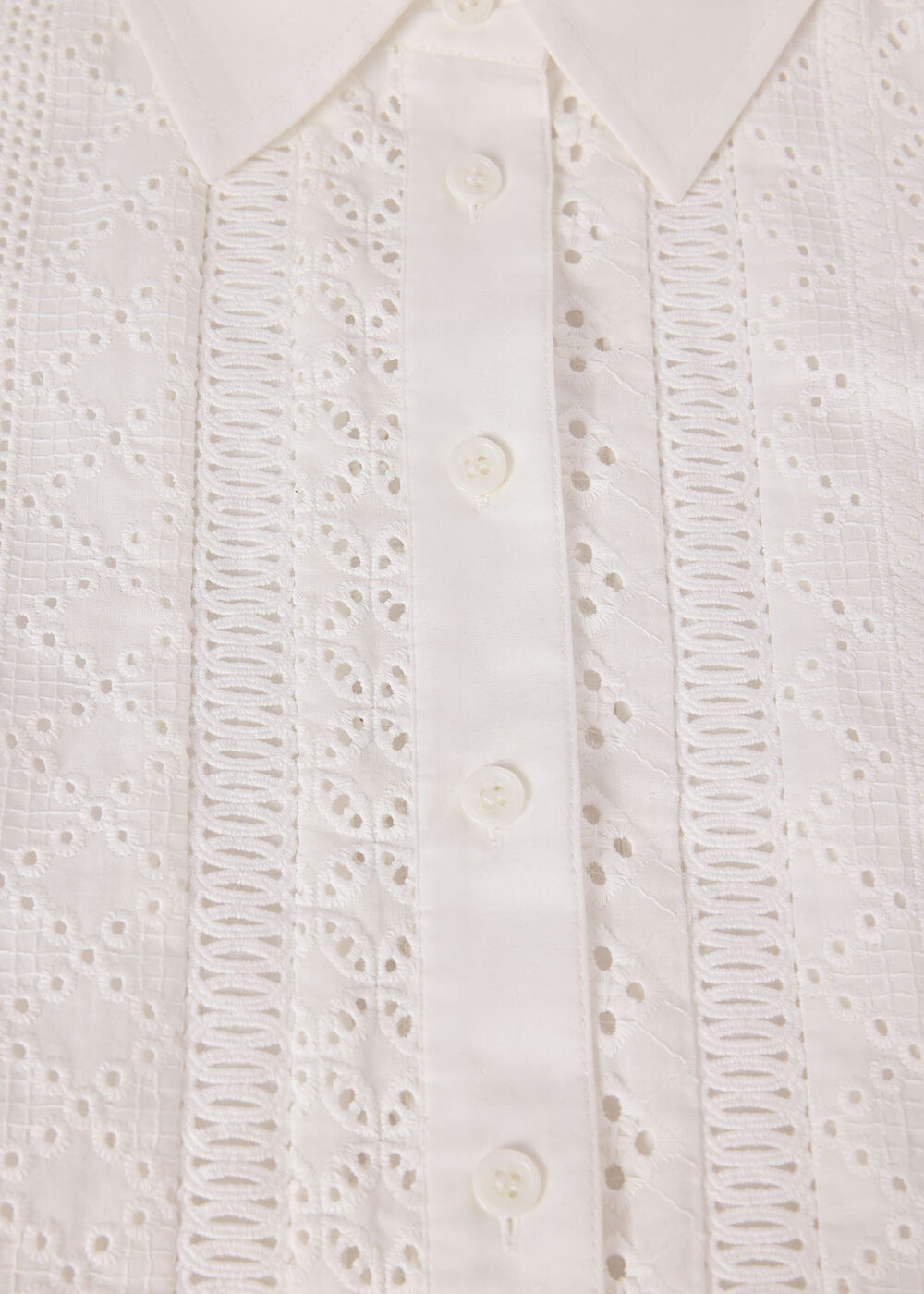 Broderie Cotton Shirt