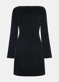 Velvet Flare Sleeve Dress