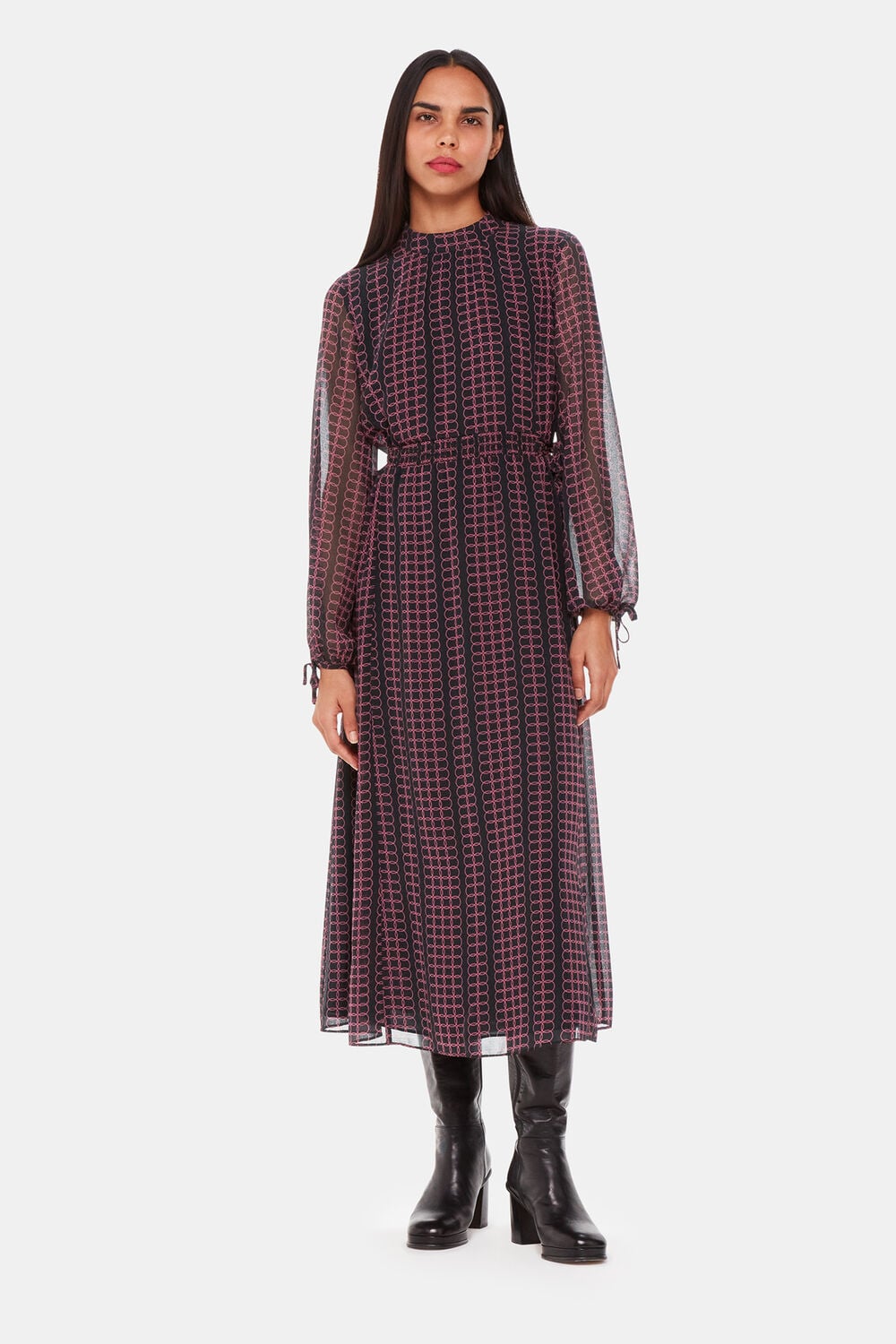 Black Circle Link Ivy Dress