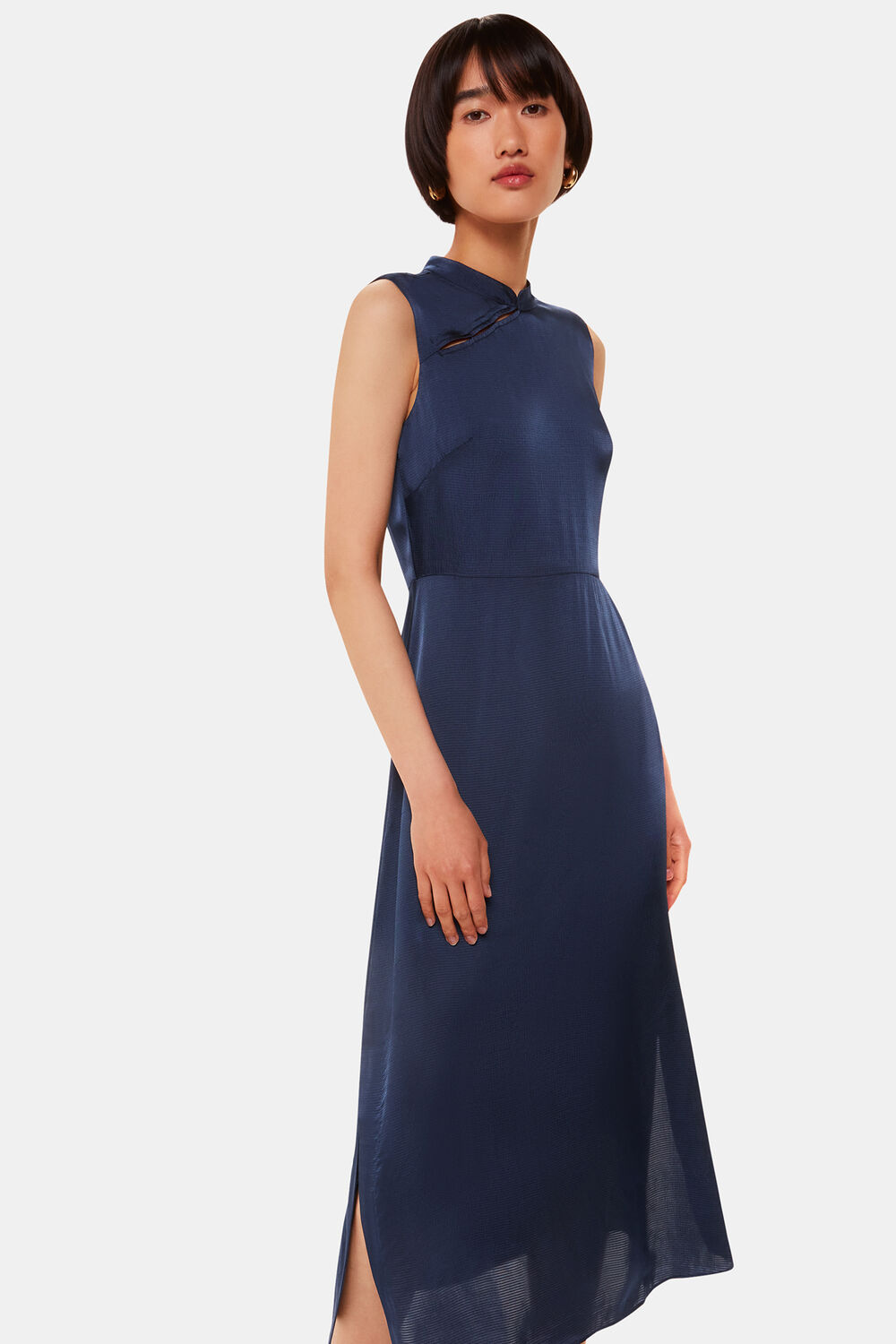 Aria Satin Midi Dress