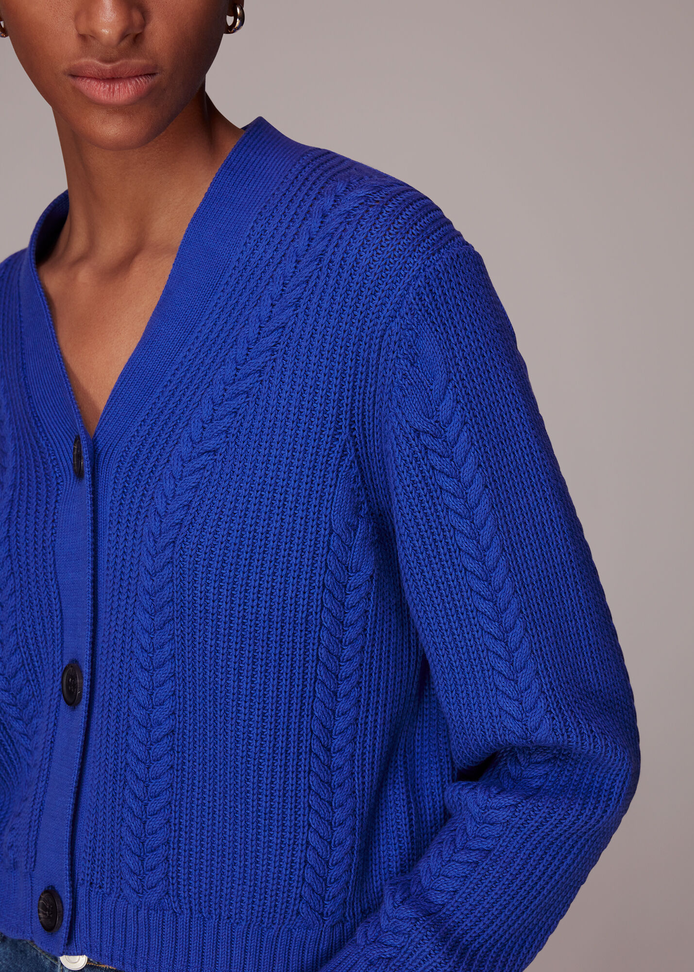 bubbly 2way cable cardigan