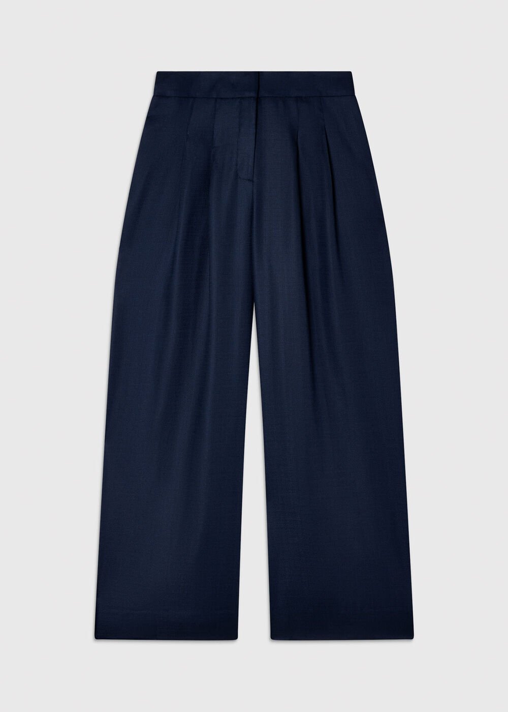 Wide Leg Hopsack Trouser