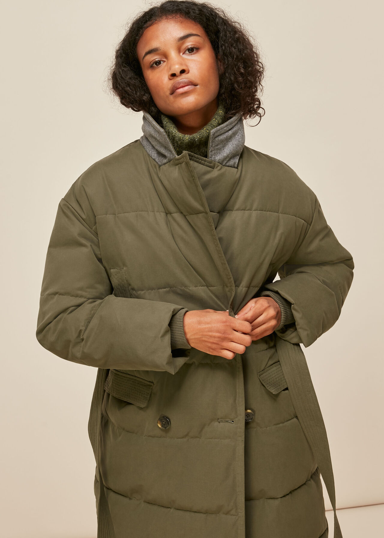 Trench Puffer Coat