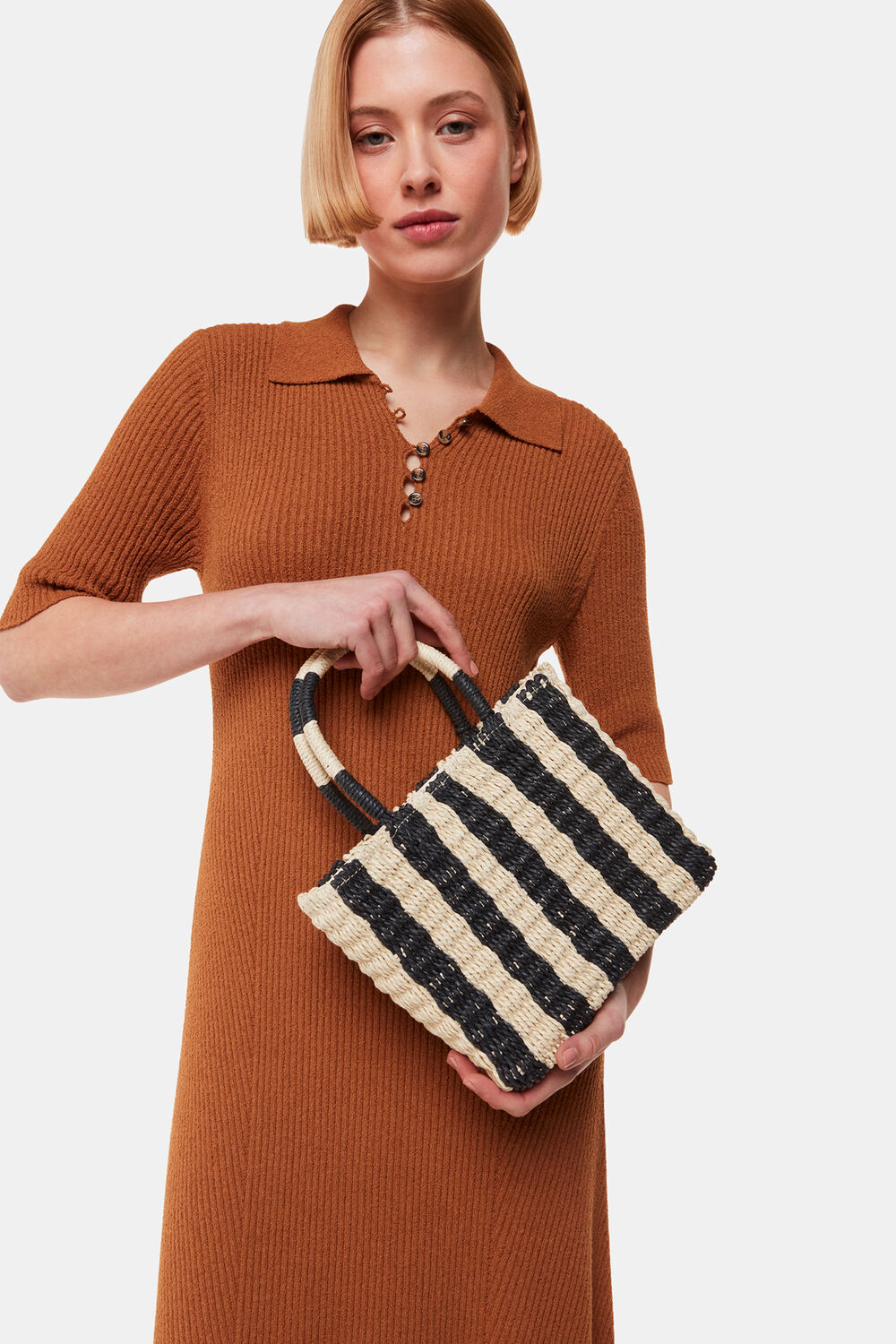 Tillie Striped Mini Tote