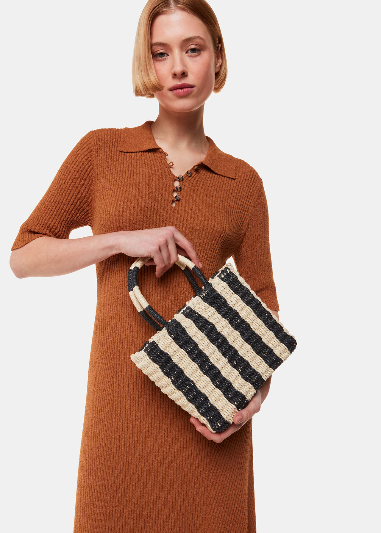 Tillie Striped Mini Tote