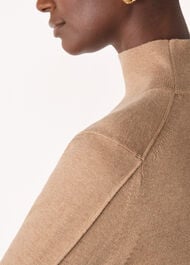 Fine Wool Mix Funnel Neck Knit