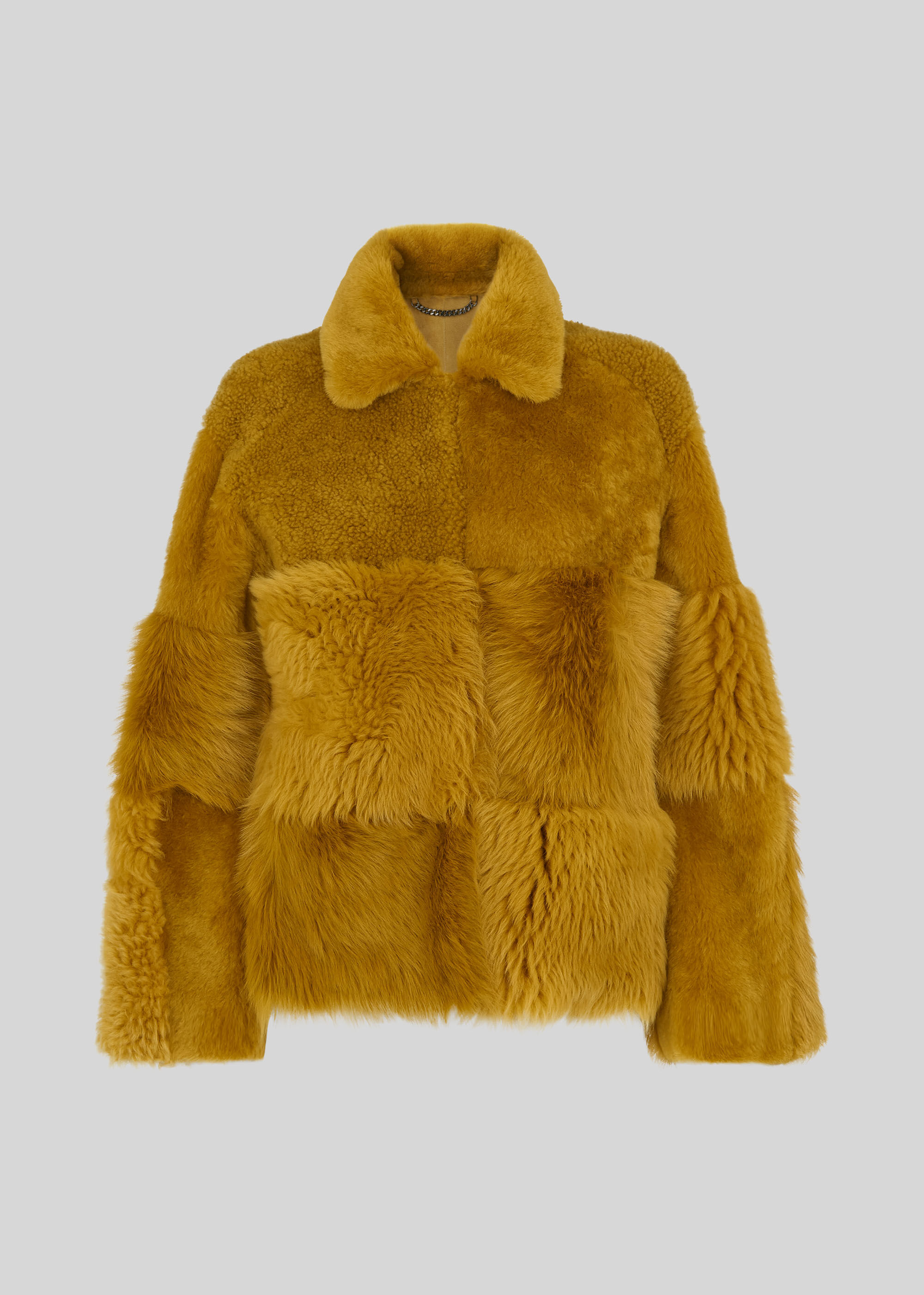 Yellow Hema Shearling Coat