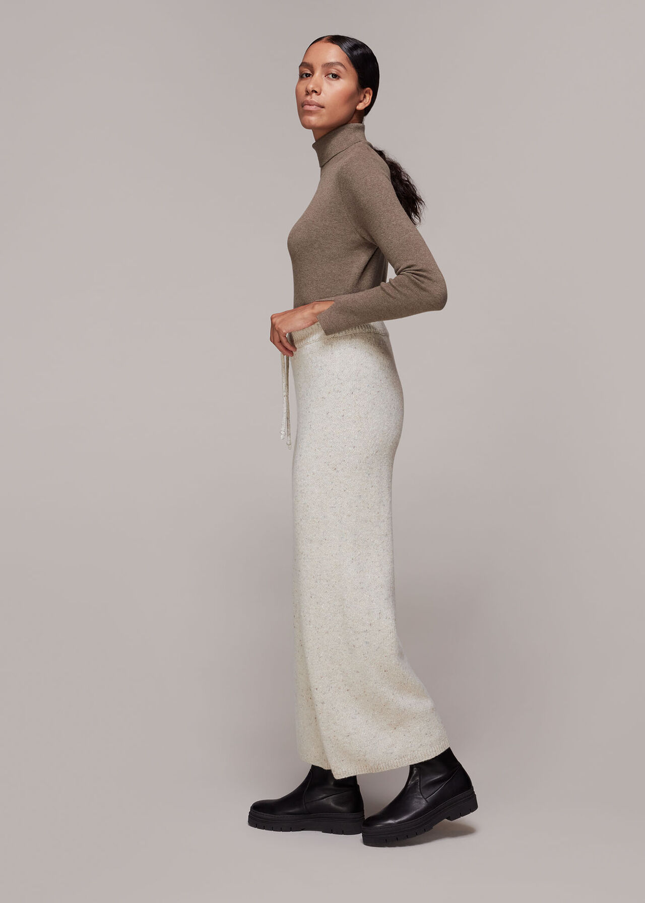 Knitted Wide Leg Trouser