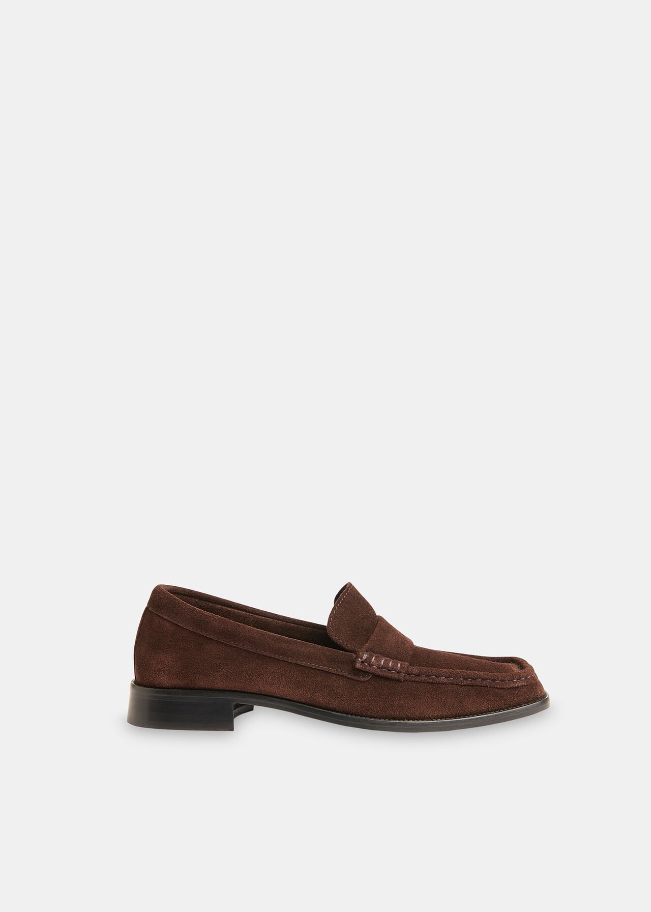 Mora Suede Square Toe Loafer