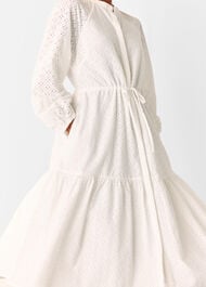 Petite Broderie Midi Dress