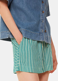 Stripe Linen Blend Short