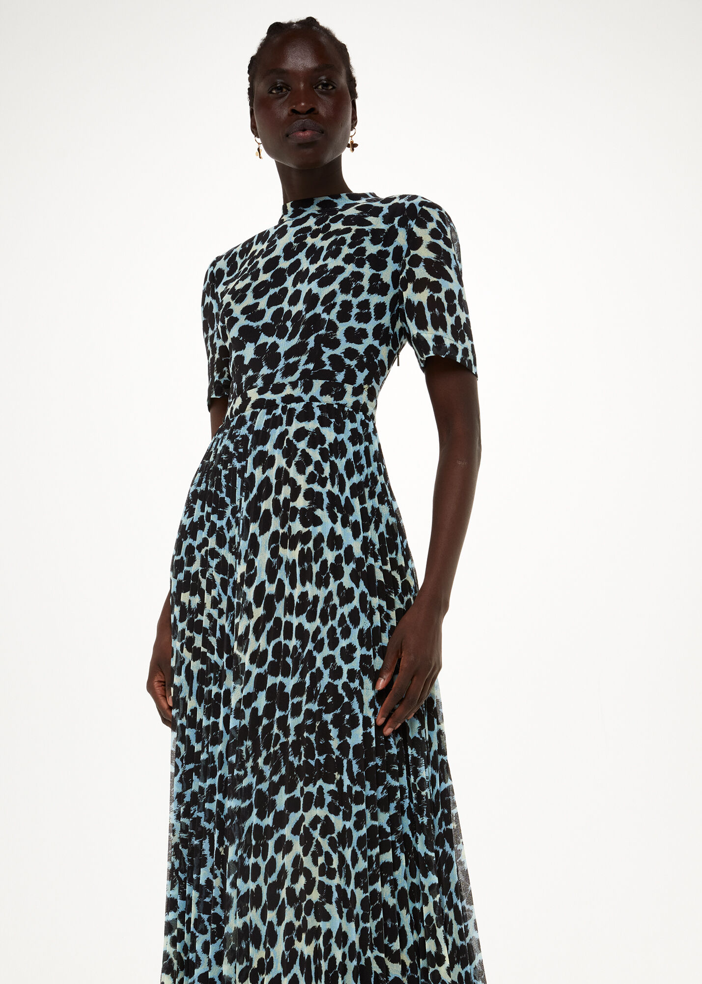 Whistles spot print best sale maxi dress