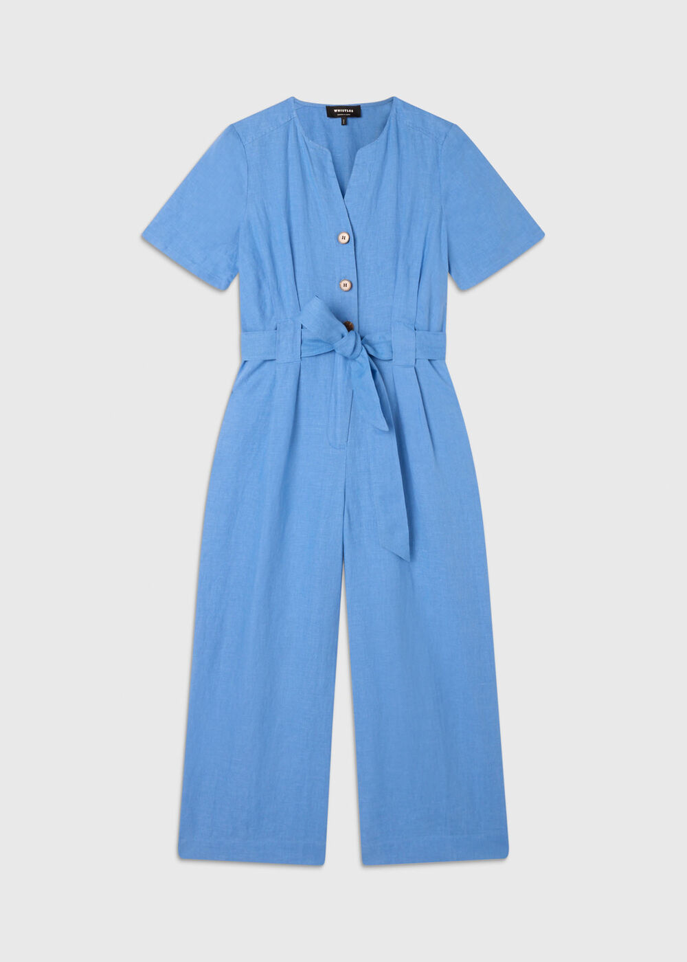 Petite Fiona Linen Button Jumpsuit
