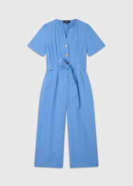 Petite Fiona Linen Button Jumpsuit