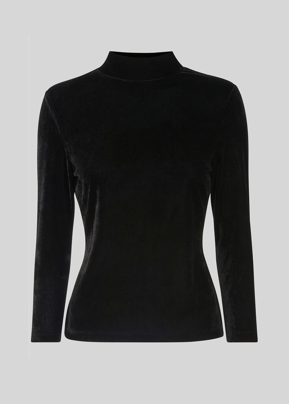 Turtle Neck Velvet Top
