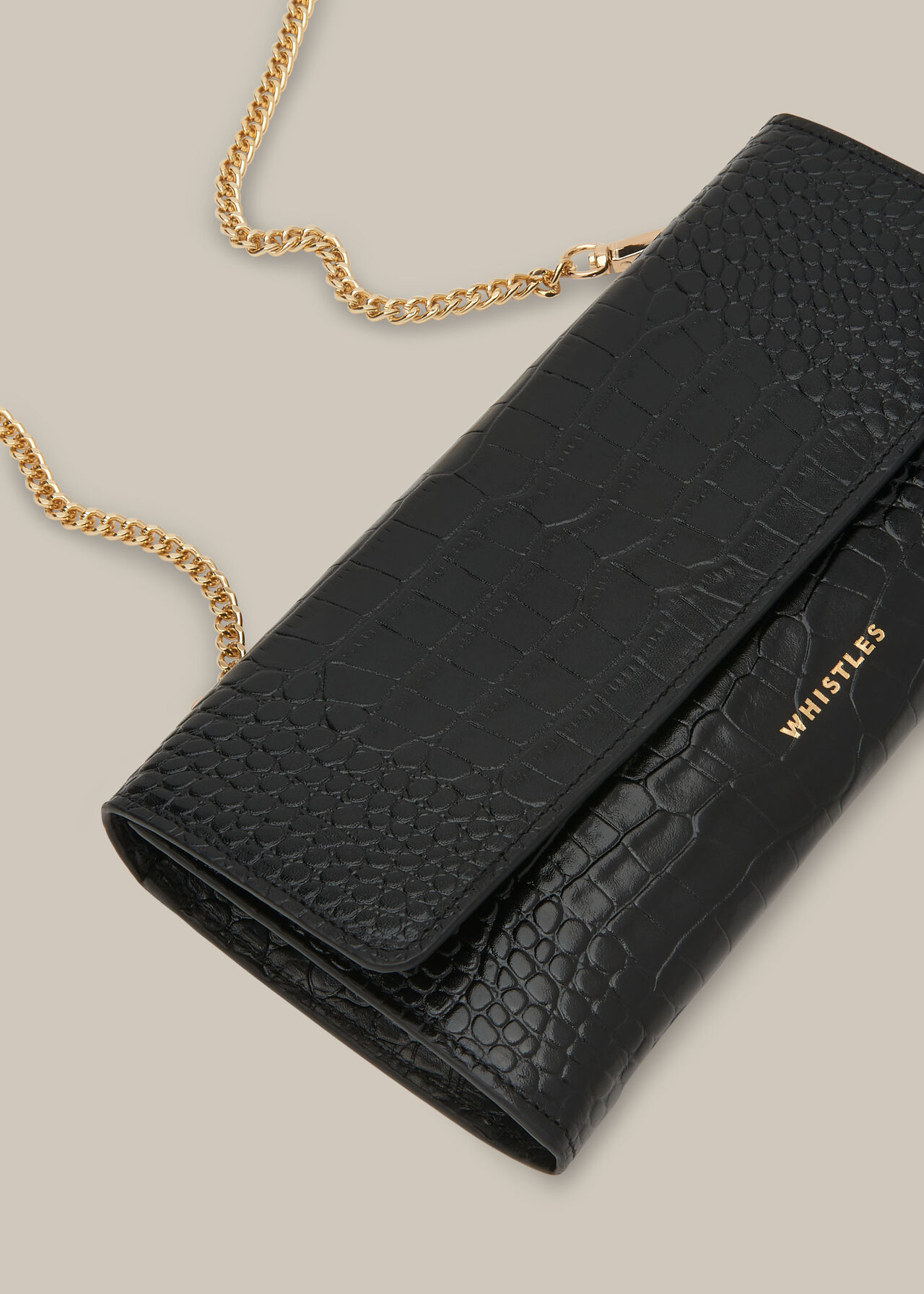 Tilly Shiny Croc Chain Purse