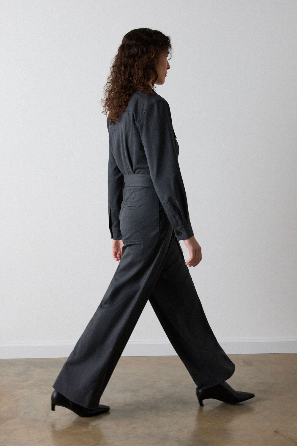 Dark Grey Twill Boiler Suit