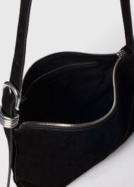 Ring Detail Suede Bag