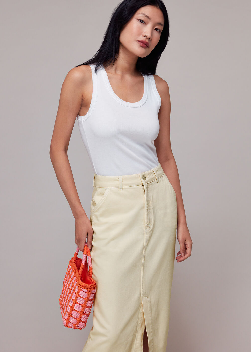 Flo Denim Midi Skirt