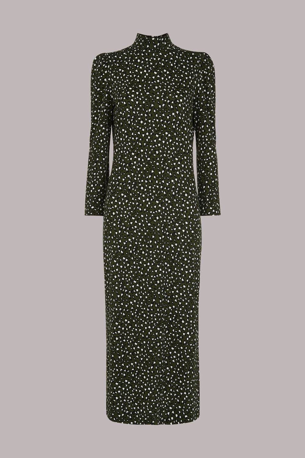 Wild Leopard Jersey Midi Dress