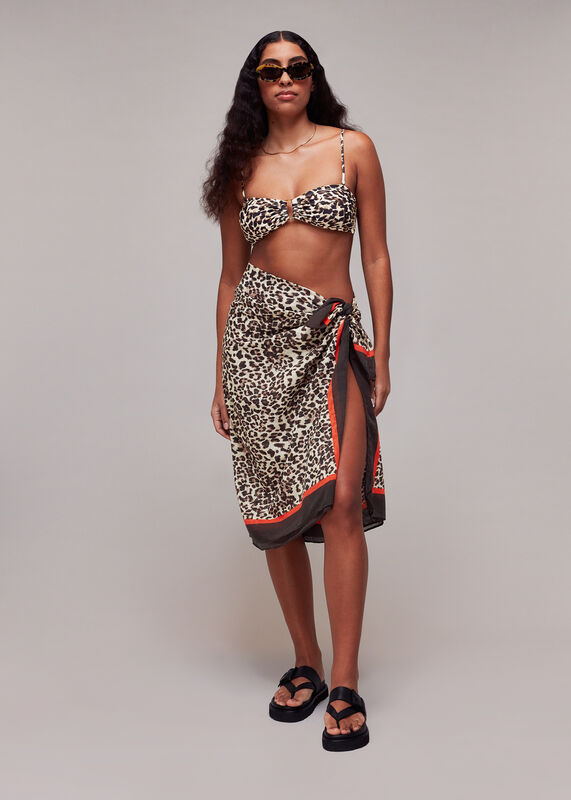 Animal Printed Bikini Top