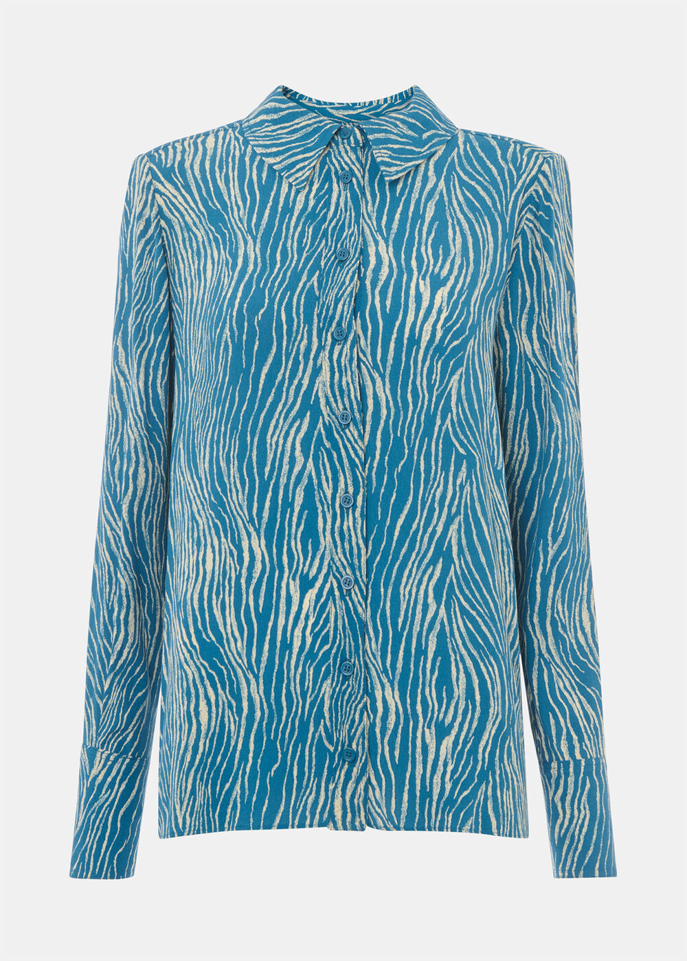 Zebra Button Through Shirt