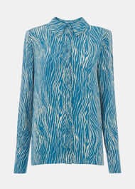 Zebra Button Through Shirt