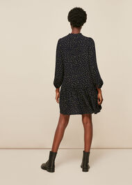 Bright Bud Print Smock Dress