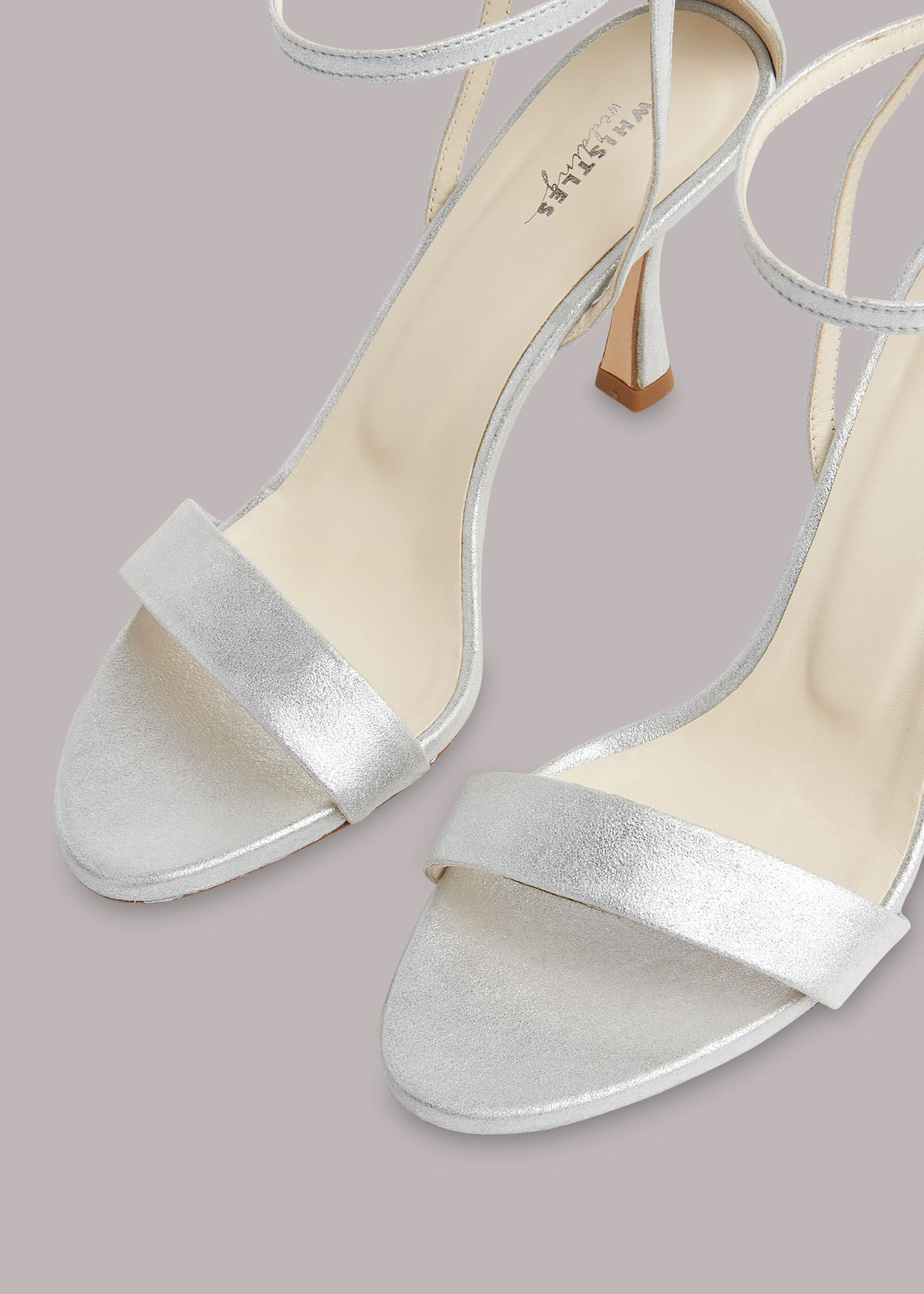 Silver sandals wedding outlet