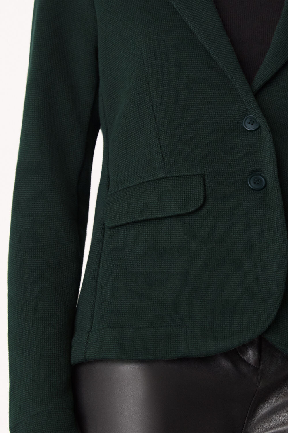 Forest Green Slim Jersey Jacket