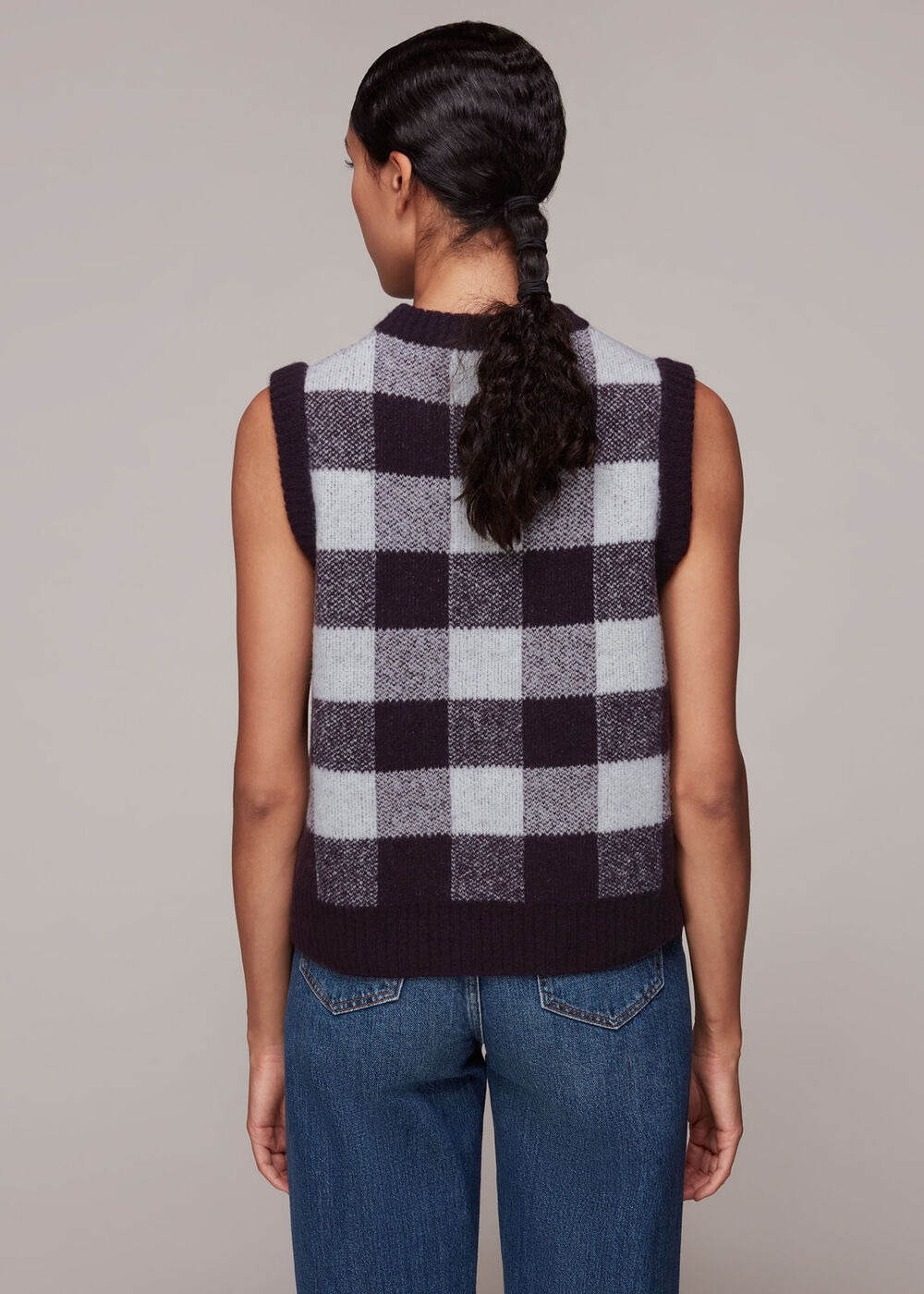 Checked Tank Knit