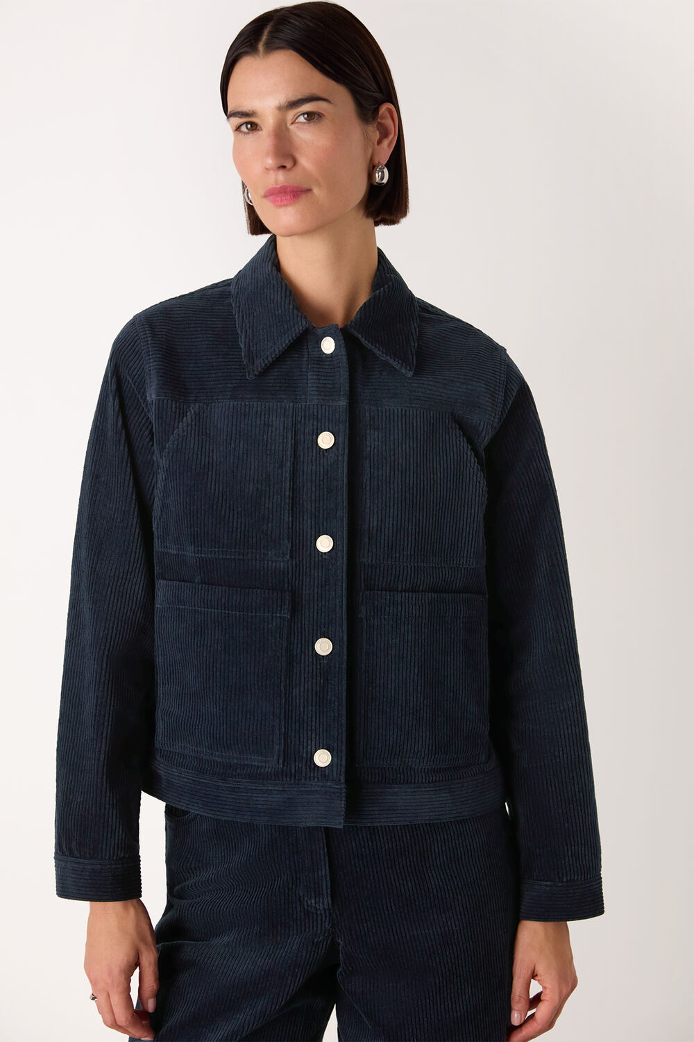 Casual Pocket Cord Jacket