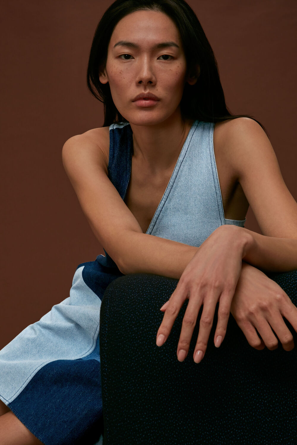 Patchwork Denim Dress