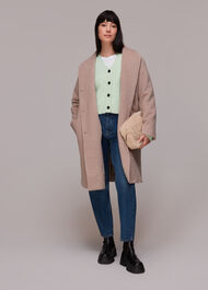 Cropped Boucle Cardigan