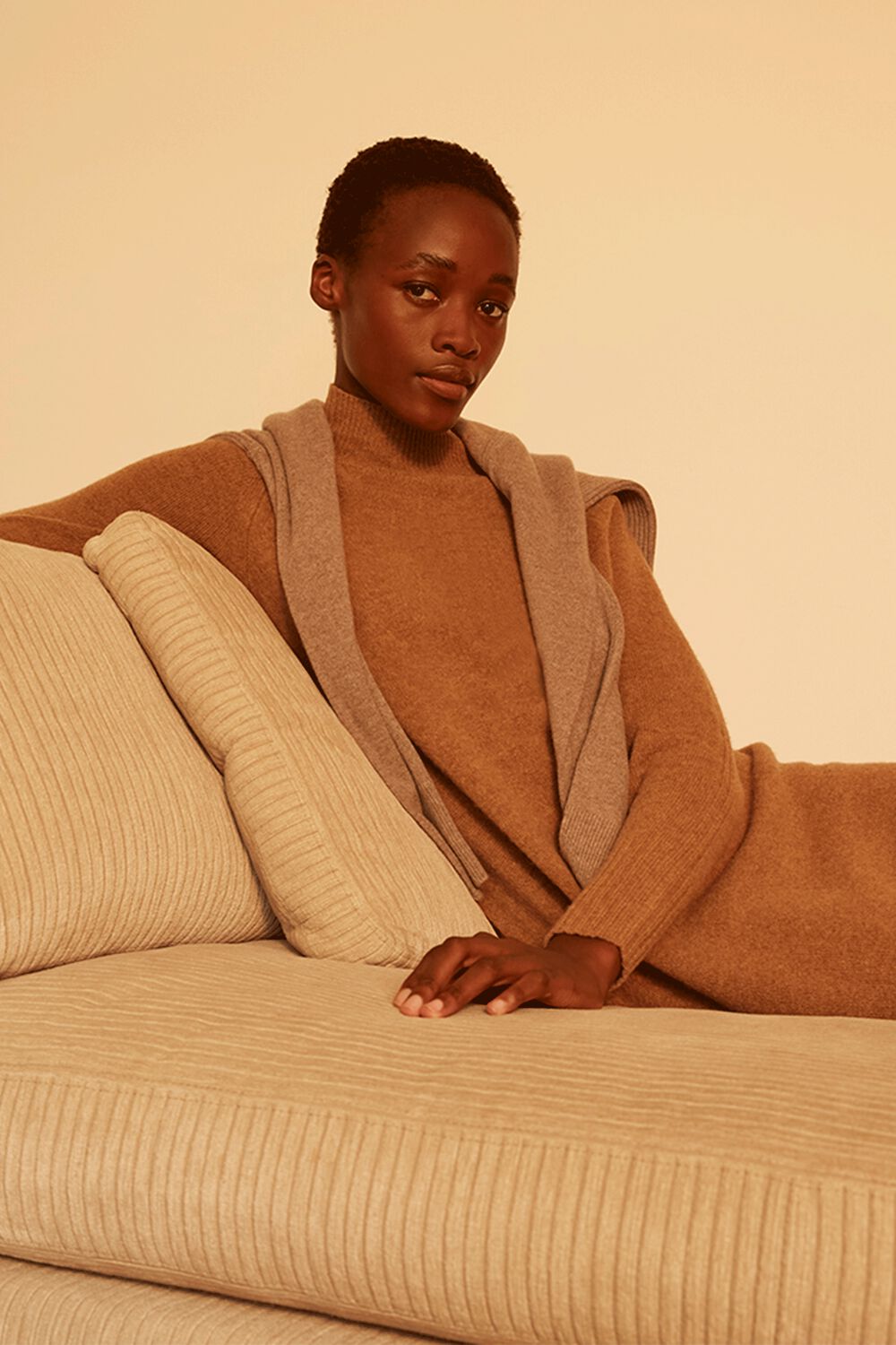 Longline Wool Knit Dress