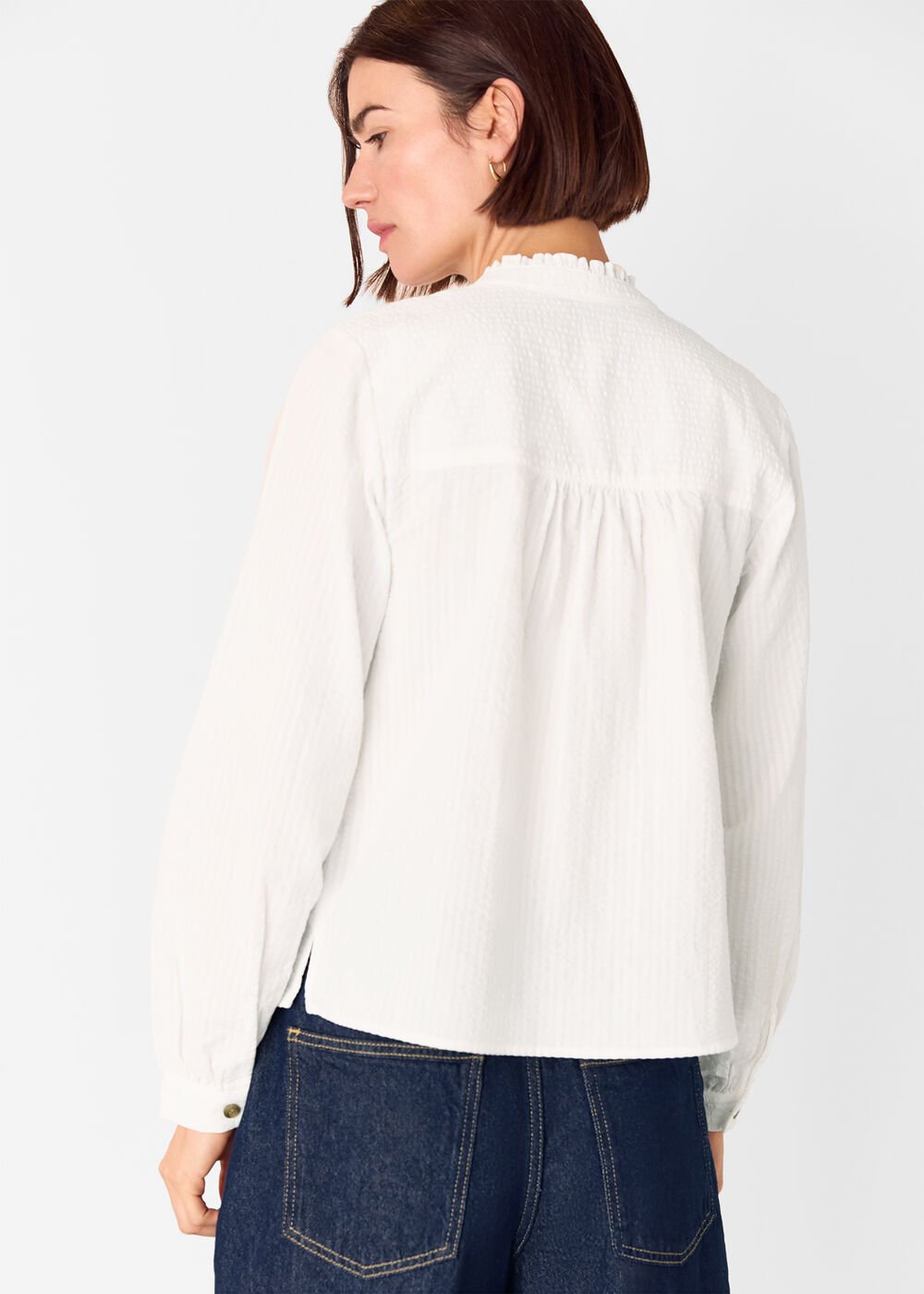 Textured Frill Shirt