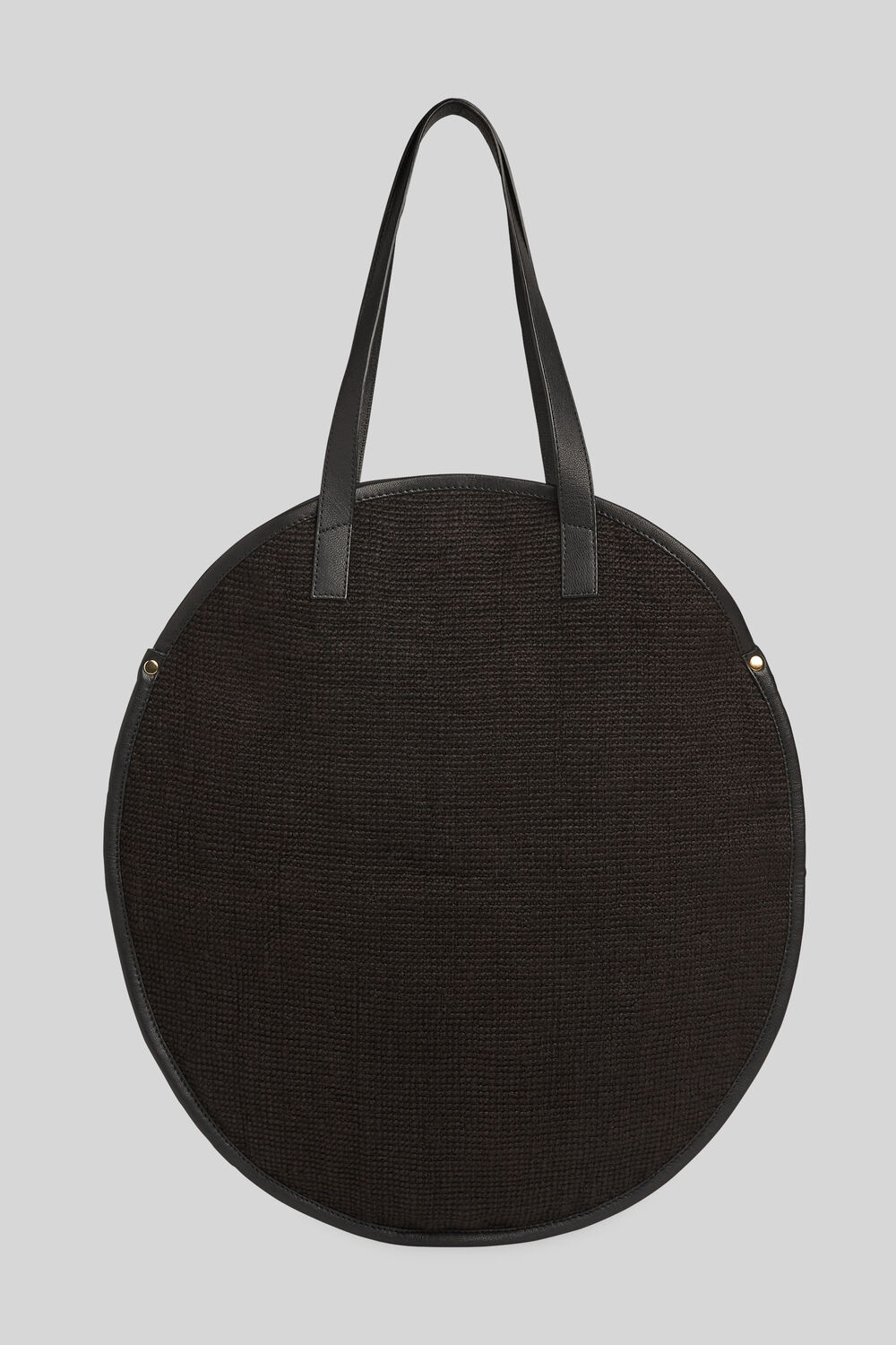 Devon Round Jute Bag Black