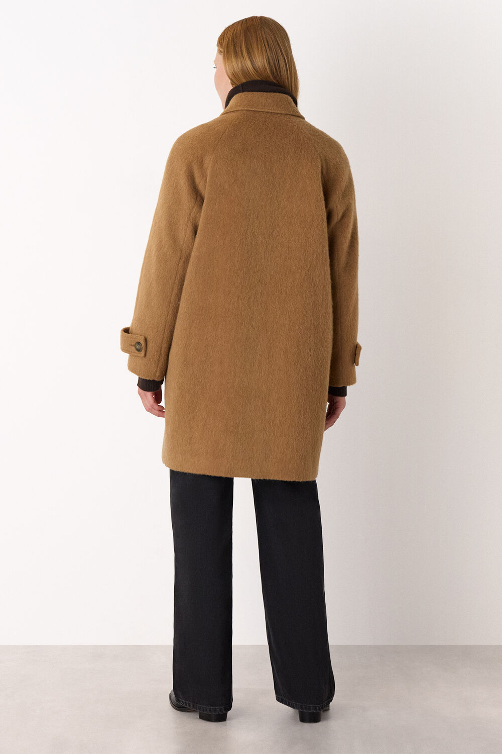 Brushed Wool Pea Coat