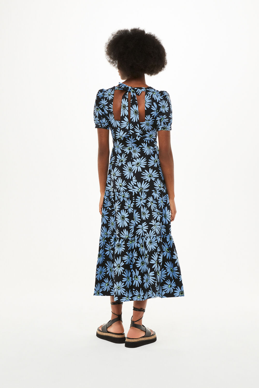 Daisy Print Poplin Dress