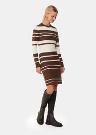 Variegated Stripe Knit Dress