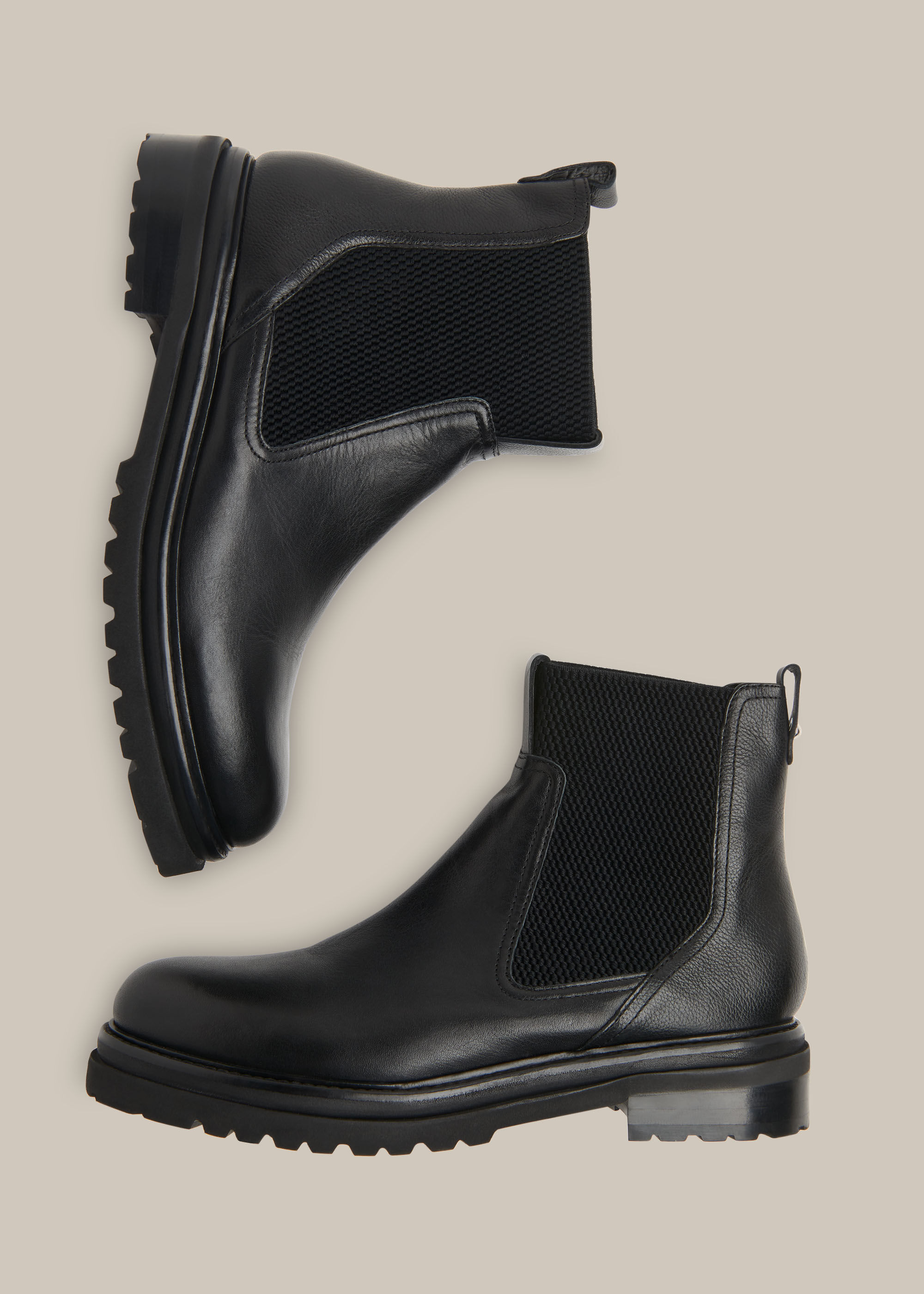 Black Elson Elasticated Chelsea Boot
