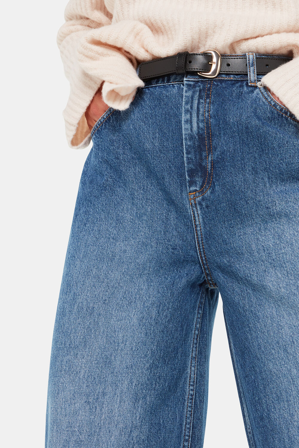 Authentic Raw Hem Jean