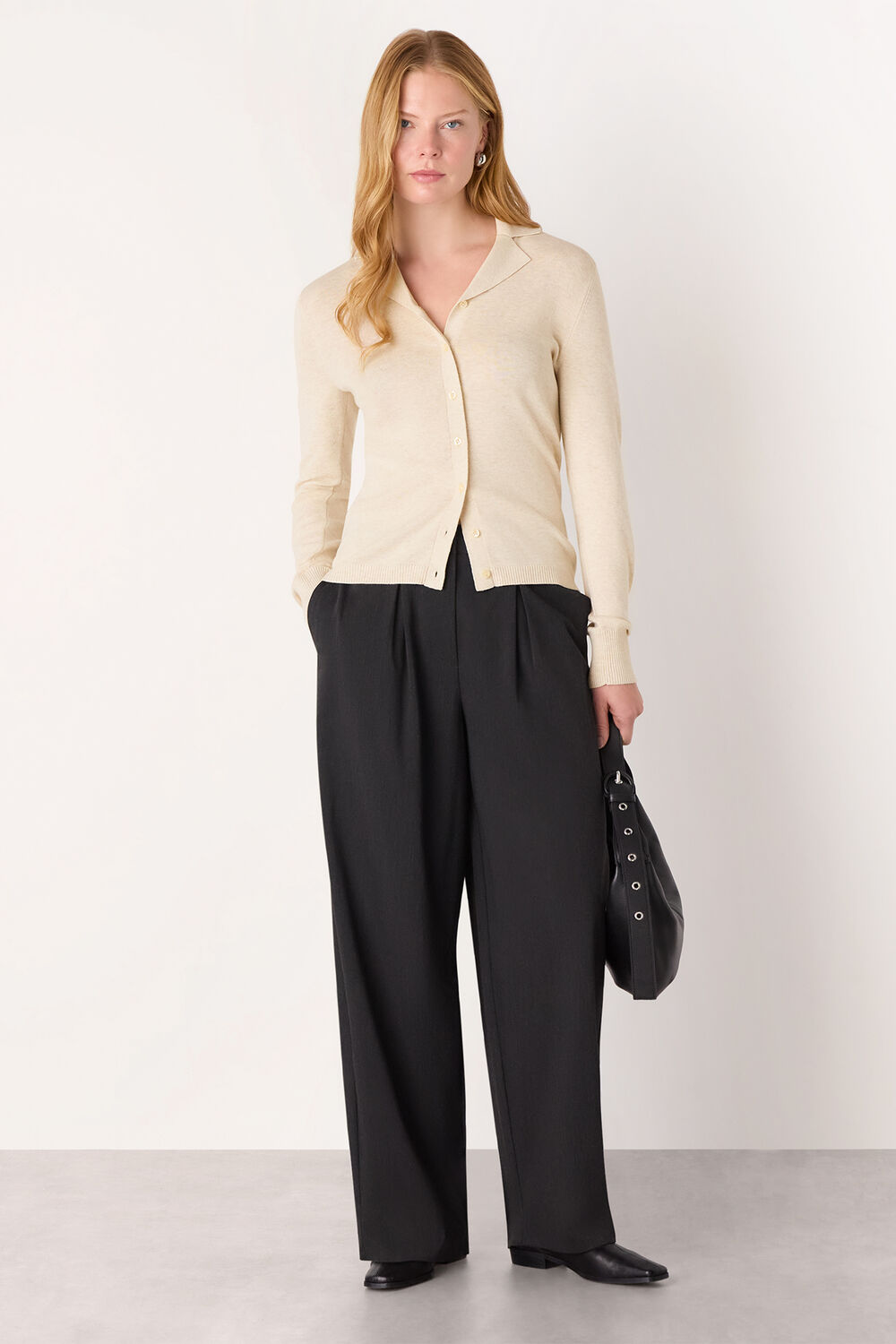 Oatmeal Phoebe Knit Shirt