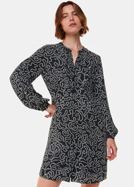 Chain Print Flippy Dress