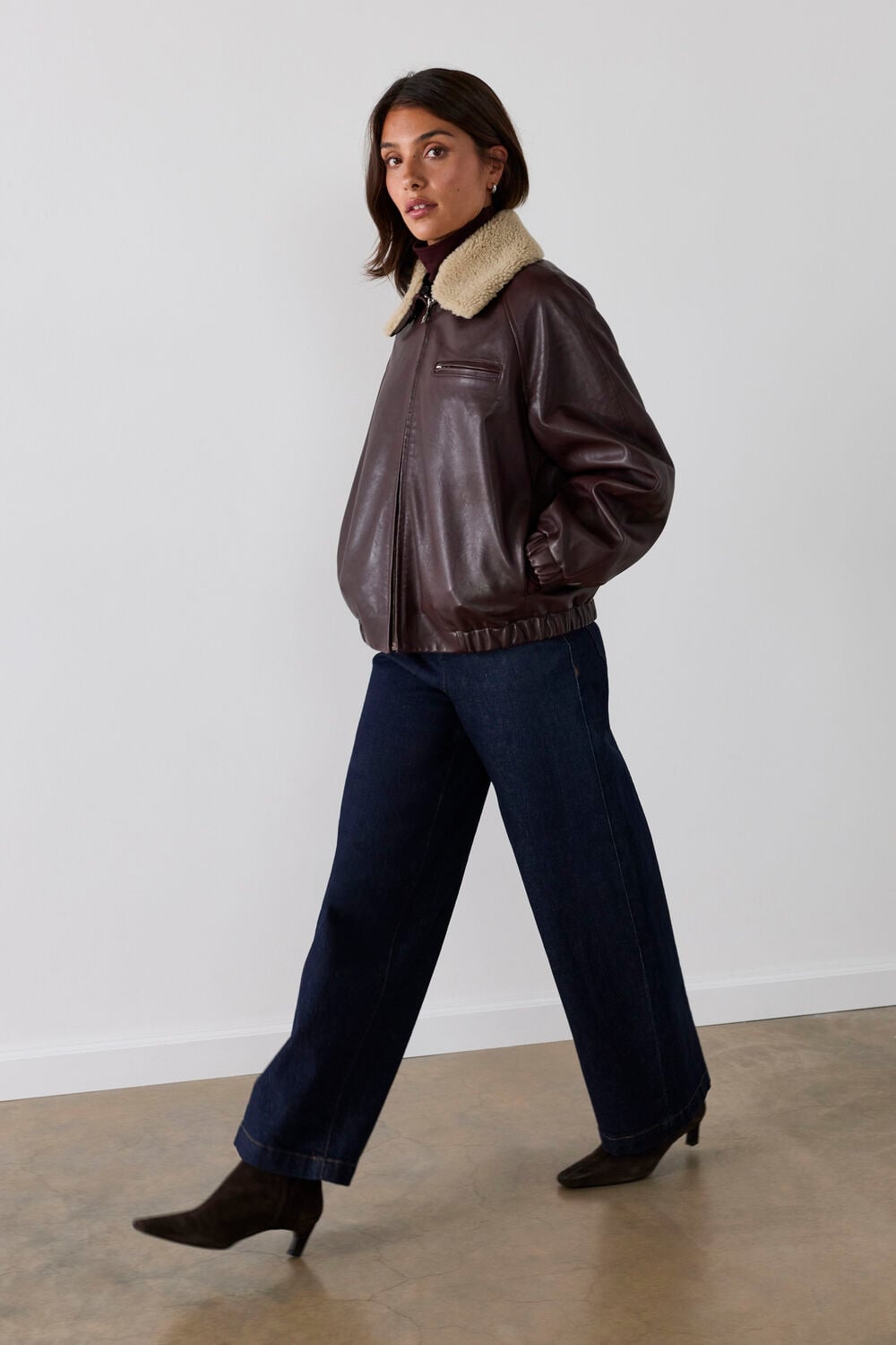 Dark Denim Stretch Full Length Jean